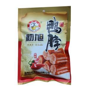 肉类零食-温州特产 初旭辣味香辣鸭脖 初旭休闲装鸭脖100g 独立休闲小包装-肉.